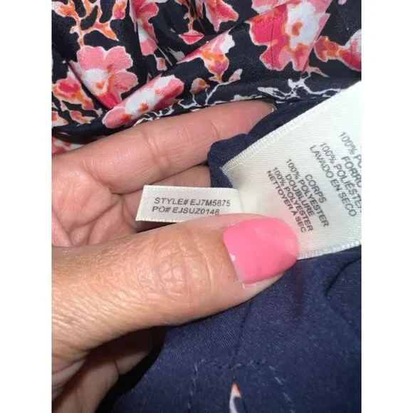 Women's Eliza J Floral Dress Size 10 Blue Pink - Picture 5 of 7